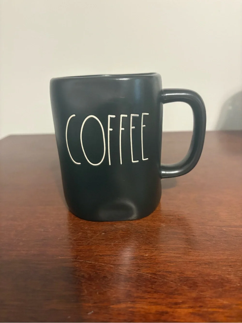 Rae Dunn Black and Cream Ceramic Mug - Artisan Collection